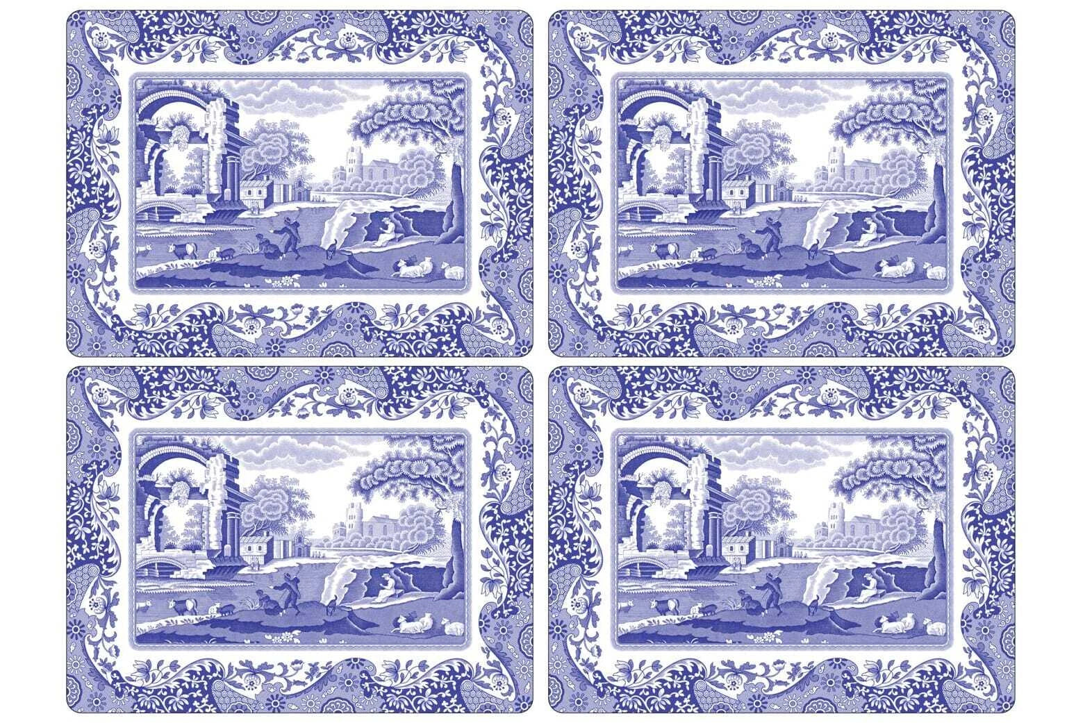 Pimpernel parafa tányéralátét Spode Blue Italian