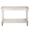 Vintage antikolt konzolasztal fehér – 110 × 35 × 78 cm
