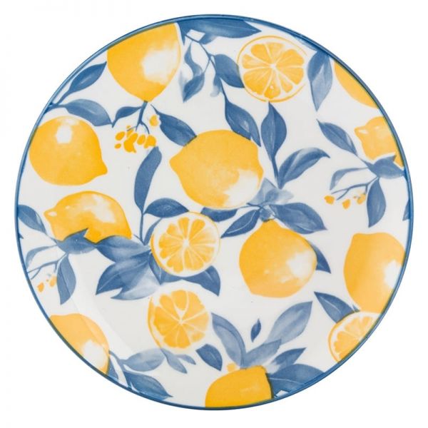 Citromos porcelán desszertes tányér - 20 cm Sorrento