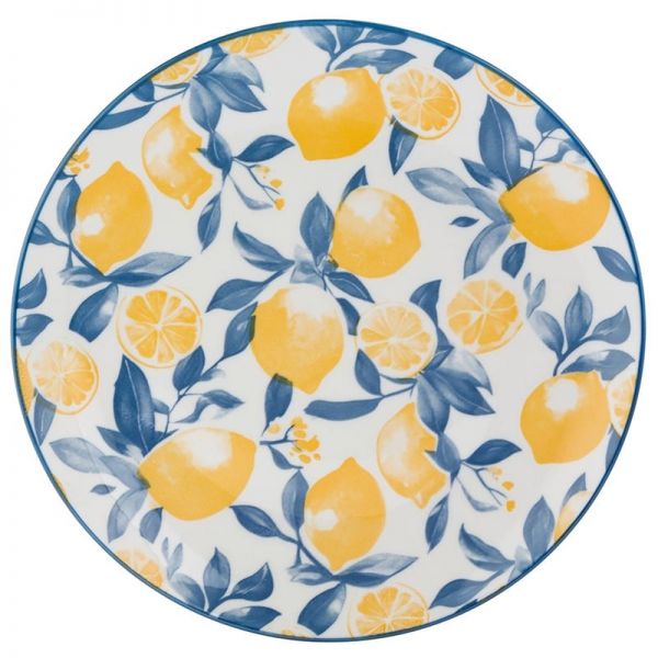 citromos porcelán lapostányér - 26 cm Sorrento