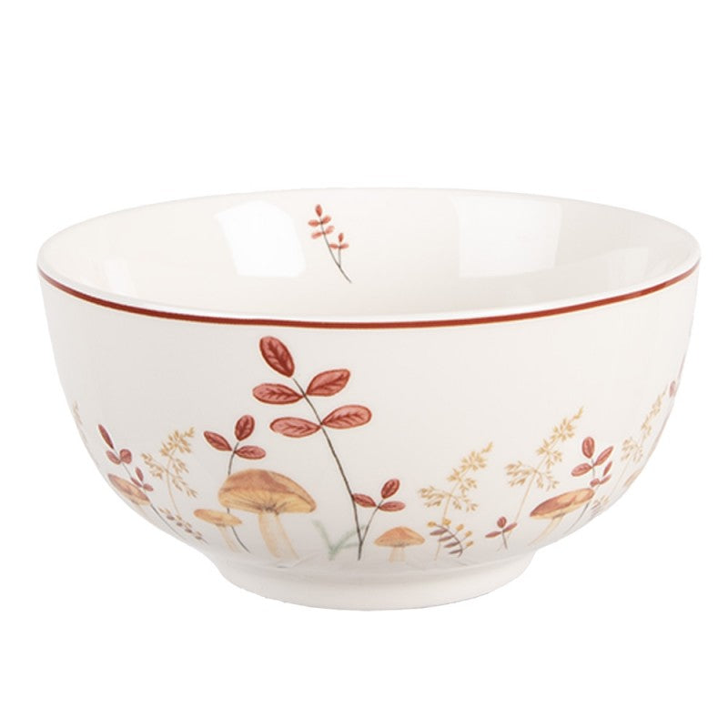 Őszi gomba mintás Porcelán tálka 14 cm 500 ml Little Fall
