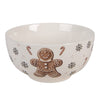 Karácsonyi porcelán müzlis tálka 500 ml mézeskalács babás