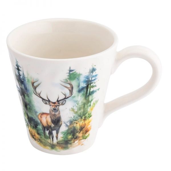 Szarvasok porcelán bögre - 480 ml