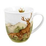 Szarvasos porcelán bögre – 400 ml – díszdobozos