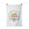 Szerelmes bagoly pár pamut konyharuha Owl couple in love