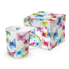 Színes pillangós porcelán bögre 400 ml díszdobozban Butterfly Phantasy