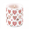 Gyertya Szíves átvilágítós viasz gyertya 10x10 cm Lovely Hearts