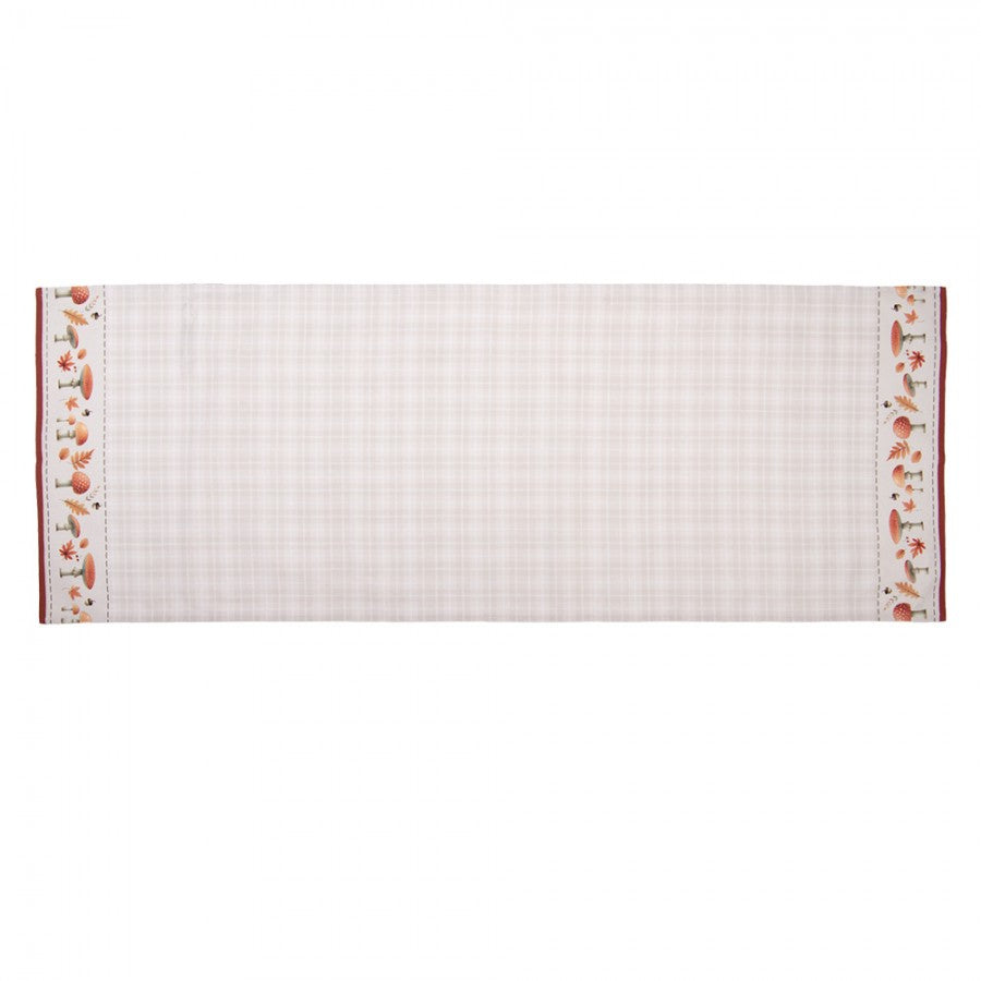 Pamut asztali futó 50x140 cm Kockás gombás