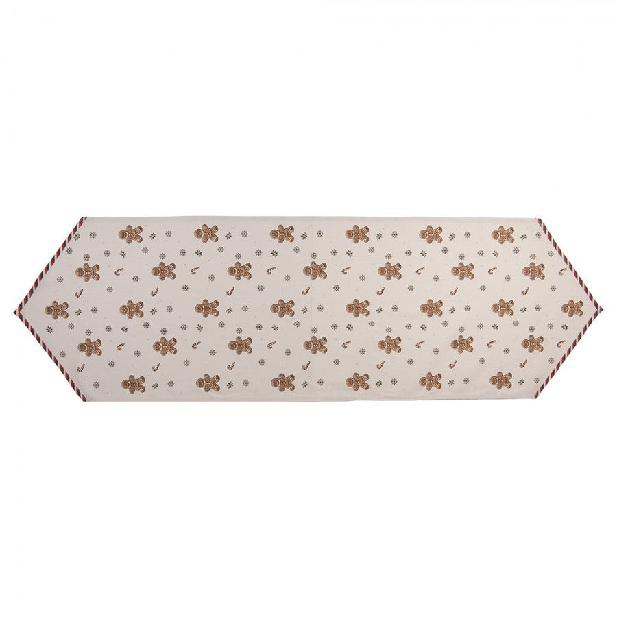 Karácsonyi pamut asztali futó 50x160 cm Classic Gingerbread Magic