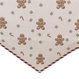 Karácsonyi pamut asztali futó 50x160 cm Classic Gingerbread Magic