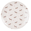 Tányér, étkészlet Tacskó mintás porcelán lapostányér