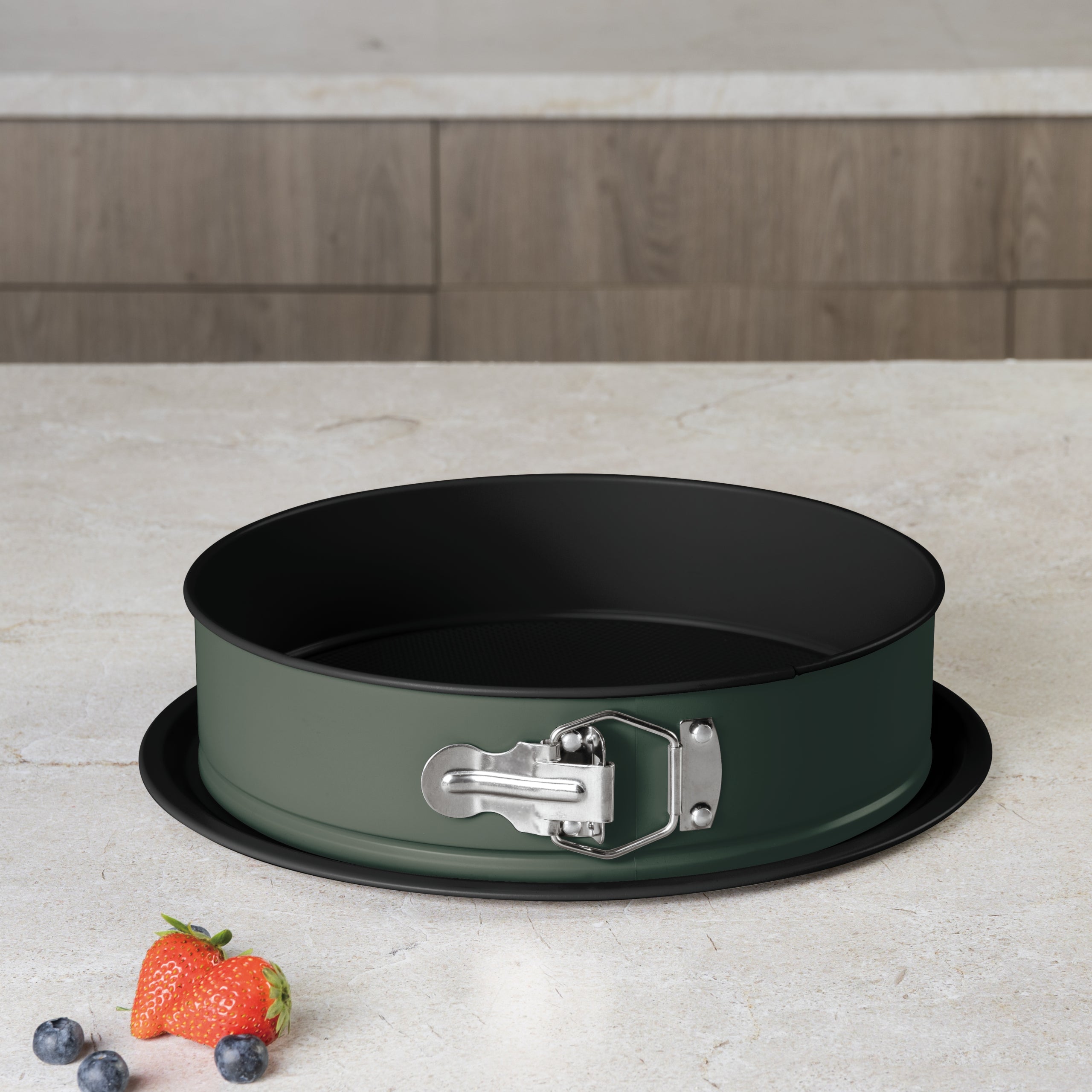 Tapadásmentes kör alakú tortaforma 26 cm matt zöld