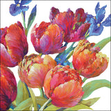 Szalvéta Tavaszi tulipános papírszalvéta 33x33 cm Tulips of joy