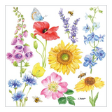 Szalvéta Tavaszi virágos Papírszalvéta 33x33 cm Flowers