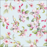 Szalvéta Tavaszi virágos papírszalvéta Spring blossom Blue 33x33 cm