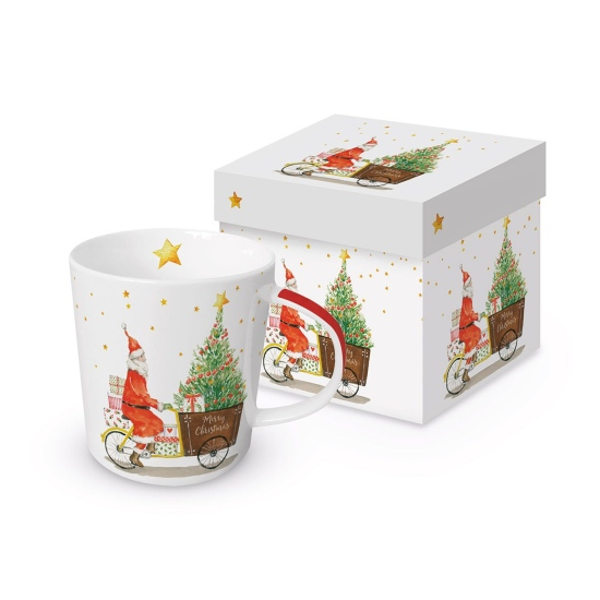 Bögre Télapós karácsonyi porcelán bögre díszdobozban Delivery