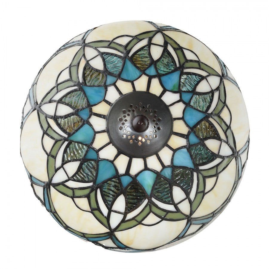 Asztali lámpa Tiffany asztali lámpa Ø 25x42 cm bézs kék