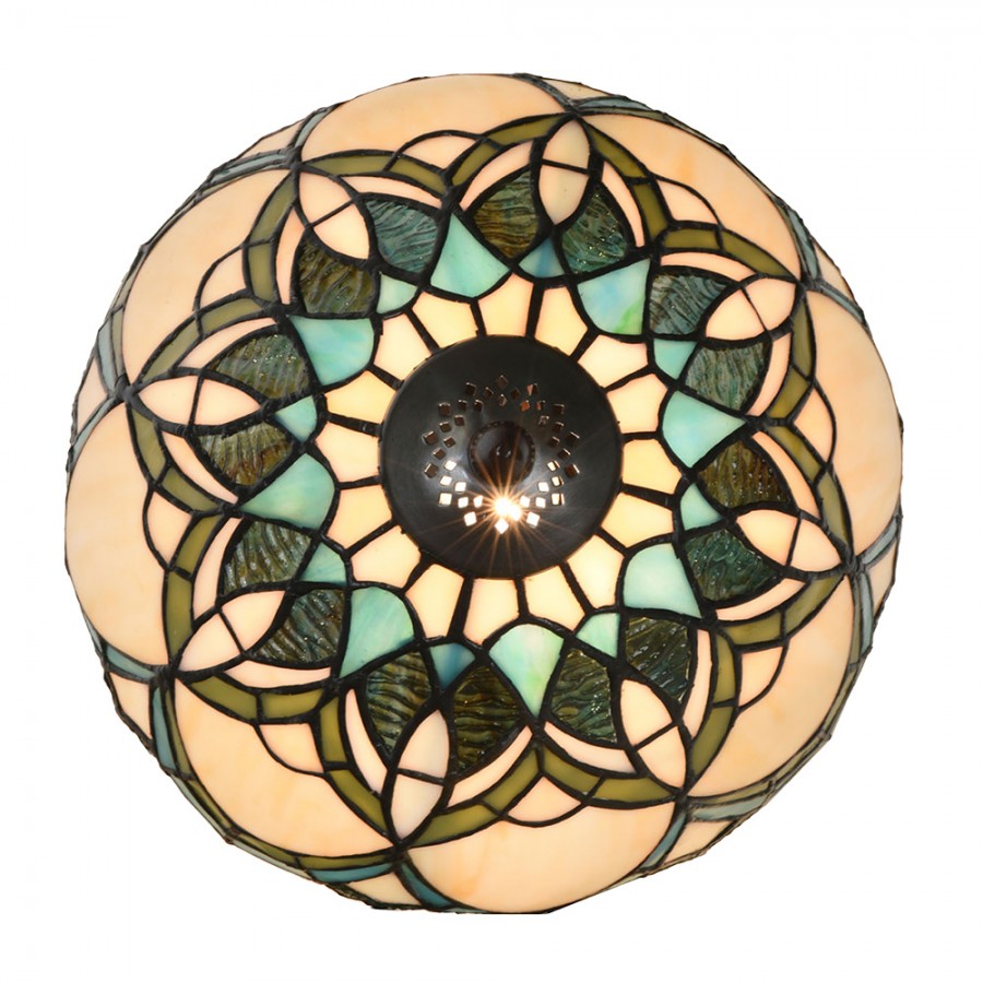 Asztali lámpa Tiffany asztali lámpa Ø 25x42 cm bézs kék