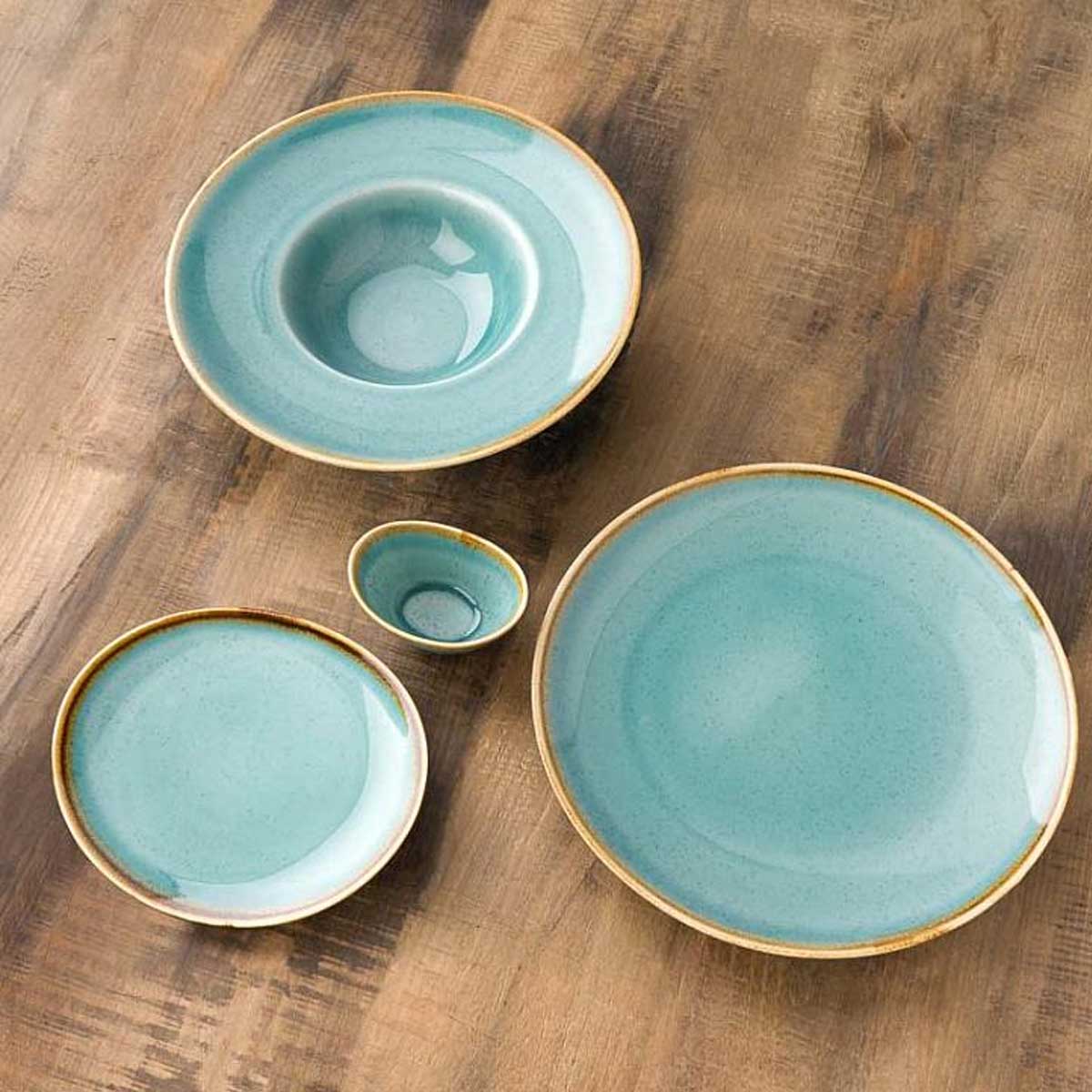 Tognana Trend Split gourmet pasta tányér türkiz porcelán 27,5 cm