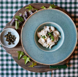 Tognana Trend Split gourmet pasta tányér türkiz porcelán 27,5 cm