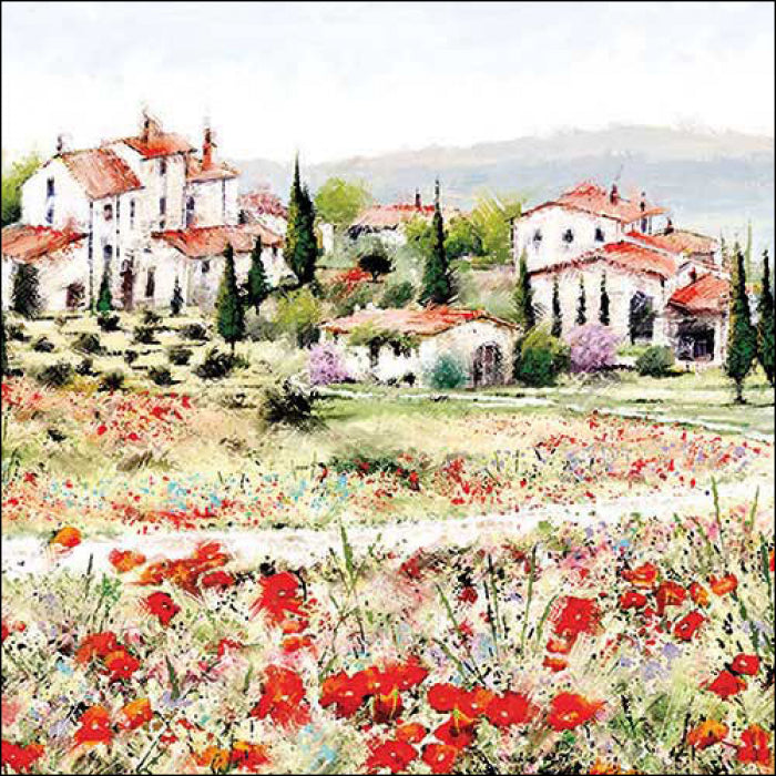 Szalvéta Toszkán festmény papírszalvéta 33x33 cm 20 db-os