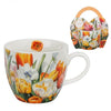 Tulipános porcelán bögre díszcsomagolásban – 460 ml
