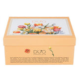 Tulipános porcelán csésze aljjal – 270 ml – 2 személyes készlet díszdobozban