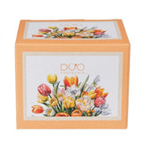 Tulipános porcelán öblös bögre – 430 ml