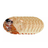 Tortatál Üveg tortatál lapáttal 28cm, 6 desszertes tányérral Klimt The Kiss