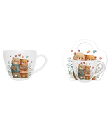 Bögre, csésze Valentin napi porcelán bögre szerelmes macik 460 ml