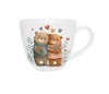 Bögre, csésze Valentin napi porcelán bögre szerelmes macik 460 ml