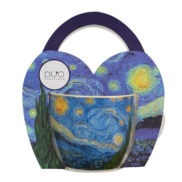 Van Gogh Csillagos éj porcelán bögre díszcsomagolásban – 460 ml