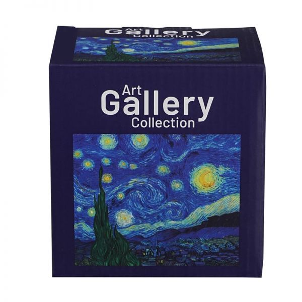 Van Gogh Csillagos éj porcelán bögre fémkanállal – 360 ml