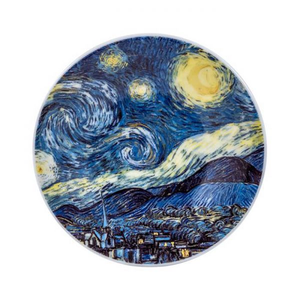 Bögre Van Gogh Csillagos éj porcelán espresso kávés csésze aljjal készlet - 2 személyes - díszdobozban