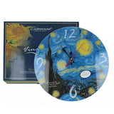 Van Gogh Csillagos éj üveg falióra - 30 cm - CARMANI