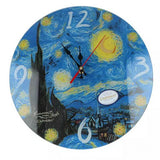 Van Gogh Csillagos éj üveg falióra - 30 cm - CARMANI