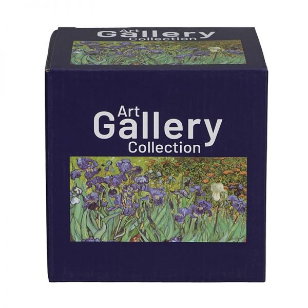 Van Gogh Íriszek porcelán bögre tetővel és medálos fém teaszűrővel – 400 ml