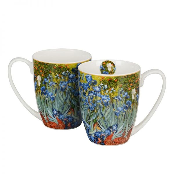 Van Gogh Íriszek porcelán bögre szett – 2 darabos 360 ml – díszdobozos