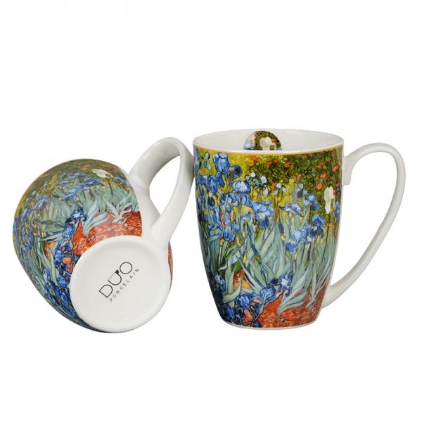 Van Gogh Íriszek porcelán bögre szett – 2 darabos 360 ml – díszdobozos