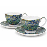 Van Gogh Íriszek porcelán csésze aljjal szett - 250 ml - díszdobozos