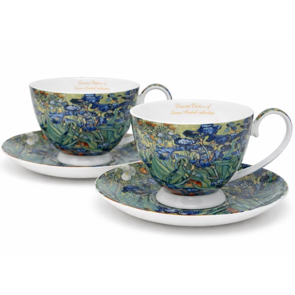 Van Gogh Íriszek porcelán csésze aljjal szett - 250 ml - díszdobozos