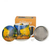 Van Gogh Kávéház éjjel porcelán öblös bögre fémszűrővel – 430 ml