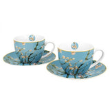 Van Gogh Mandulavirágzás porcelán csésze aljjal- 270 ml - 2 személyes készlet