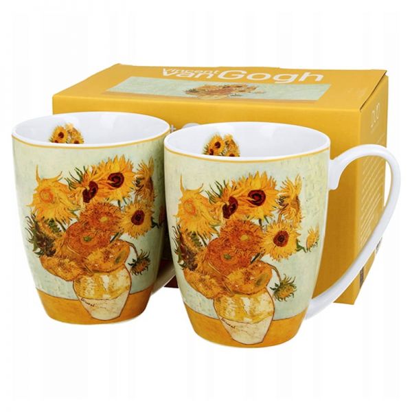 Porcelán bögre szett 2 személyes van Gogh Napraforgók