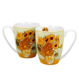 Porcelán bögre szett 2 személyes van Gogh Napraforgók