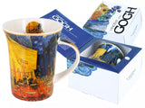 Bögre, csésze Van Gogh porcelán bögre díszdobozban 350 ml Kávéház éjjel