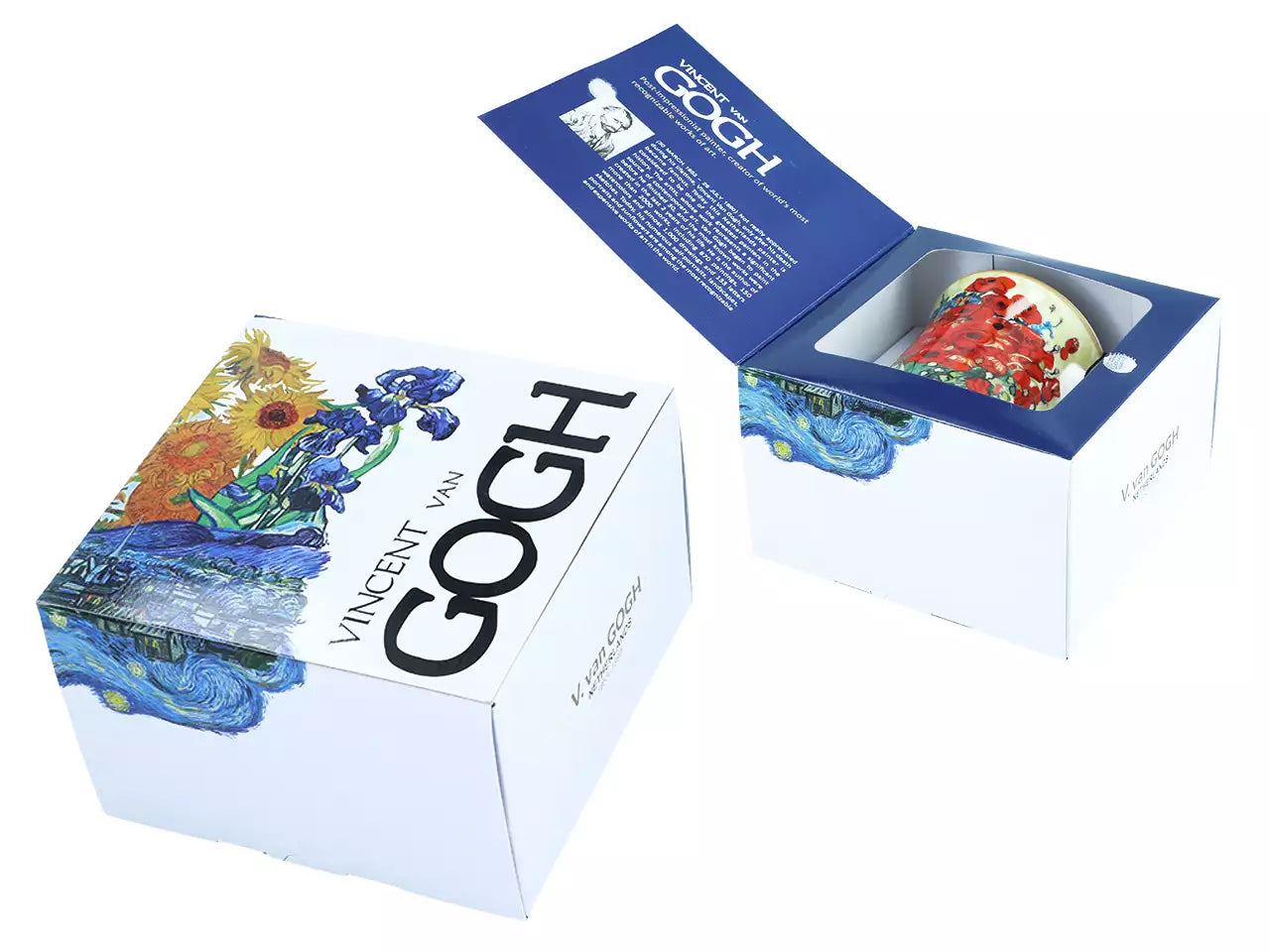 Bögre, csésze Van Gogh porcelán bögre díszdobozban 350 ml Pipacsok és százszorszépek