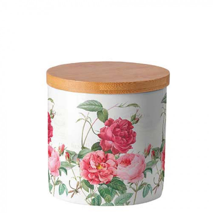 Konyhai tároló Vintage virágos porcelán konyhai tároló szilikon gyűrűvel Amber