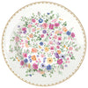 Virág mintás porcelán desszertes tányér szív díszes peremmel Easy Life Mon Amour