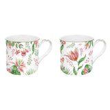 Bögre Virágos porcelán bögre 2 db szett díszdobozban Botanic Chic